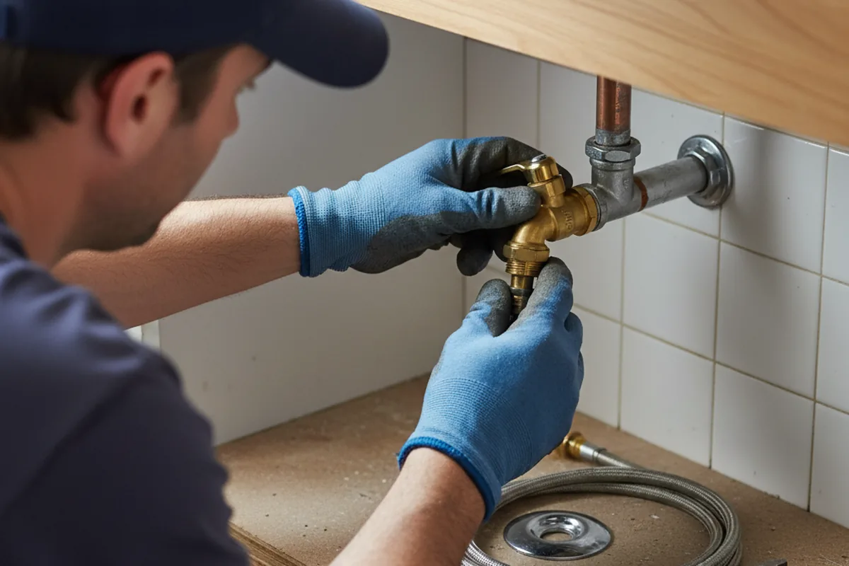 Shutoff valve and fitting work during Faucet and Fixture Repair in Marine On Saint Croix
